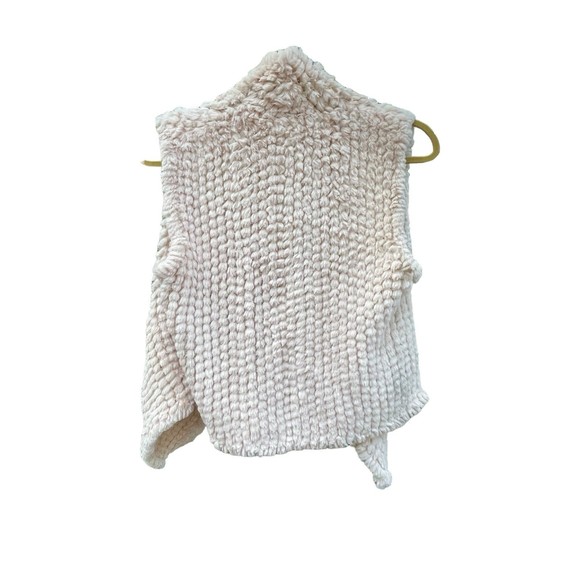 DKNY‎ faux fur light pink vest medium - Picture 4 of 8